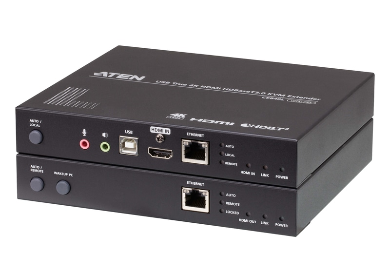 USB HDMI HDBaseT 3.0 KVM エクステンダー (True 4K@100m)