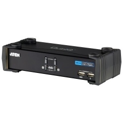 DVI対応 2ポートKVMPスイッチ USB2.0ハブ搭載