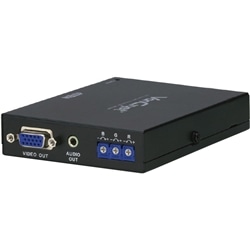 Cat5タイプ アナログVGAエクステンダー用レシーバー スキュー調整対応