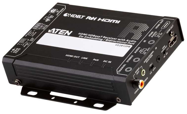 HDMI HDBaseTレシーバー（オーディオ・ディエンベデッド＆双方向PoH対応）