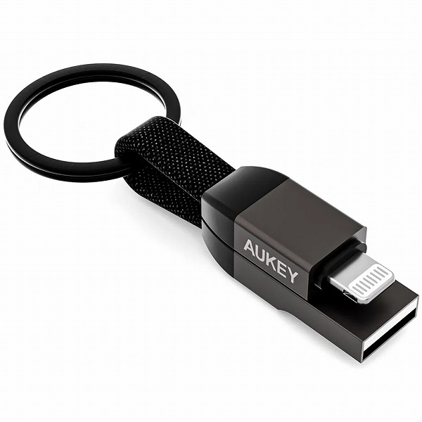 ケーブル Circlet Series [USB Type-A to Lightning] 10cm ブラック