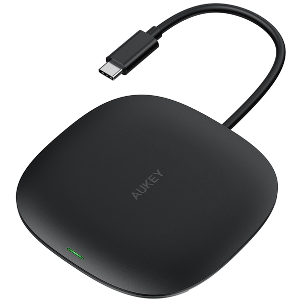 USBハブ 10Wワイヤレス機能付き Unity Wireless 100W [Type-A 2ポート/Type-C 1ポート/HDMI 1ポート] ブラック