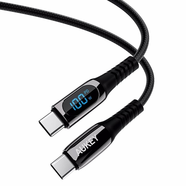 USBケーブル Impulse series Digital Display [Type-C to Type-C] 1m ブラック