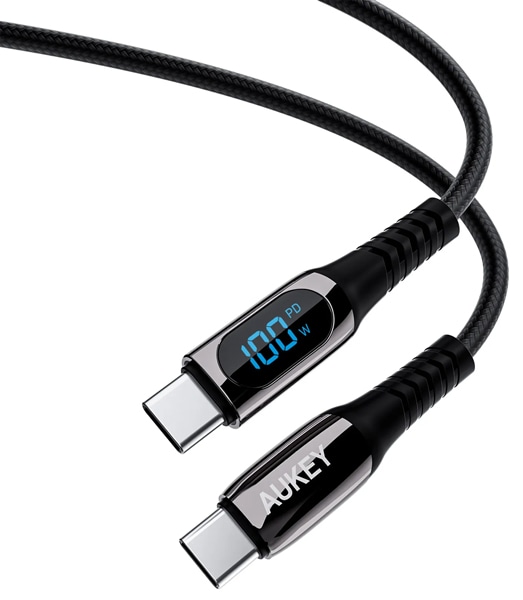 ケーブル Impulse Series 100W Digital Display [USB Type-C to Type-C] 2m ブラック