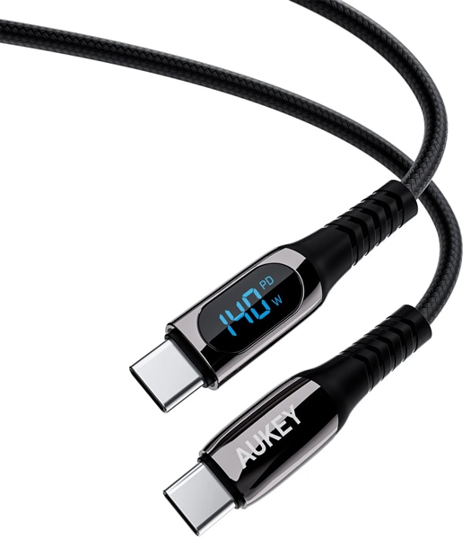 USBケーブル Impulse series 140W Digital Display [Type-C to Type-C] 1m ブラック