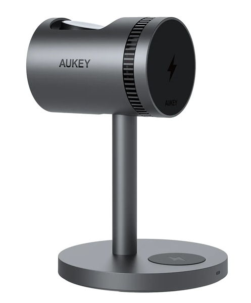 ワイヤレス充電器 MagSafe対応 Qi2 MagFusion 3-in-1 Pro 冷却機能搭載 15W グレー