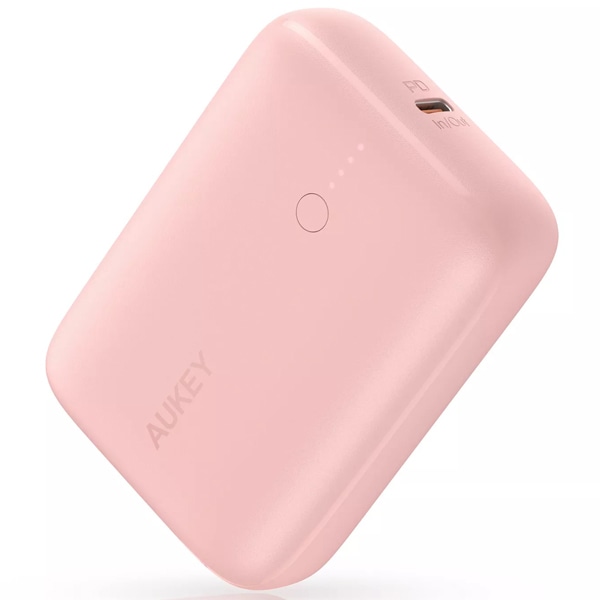 モバイルバッテリー Basix Mini 10000mAh PD20W対応 [USB-A 1ポート/USB-C 1ポート]出力 ピンク