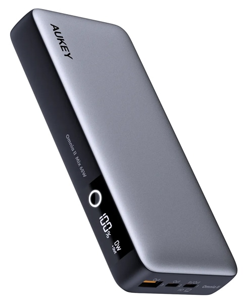 モバイルバッテリー Sprint X 20000mAh PD対応 65W [USB-A 1ポート/USB-C 2ポート]出力 [USB-C 1ポート]入力 グレー