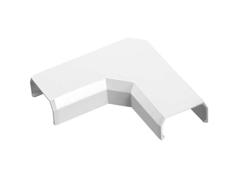 壁用フラットモール 曲がり 幅26mm用 ホワイト