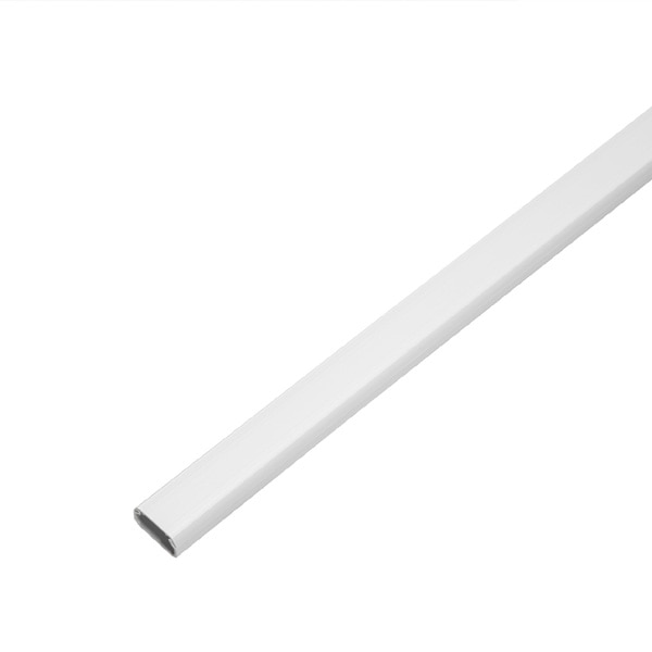 壁用フラットモール ストレート両面テープ付1m 幅17mm ホワイト