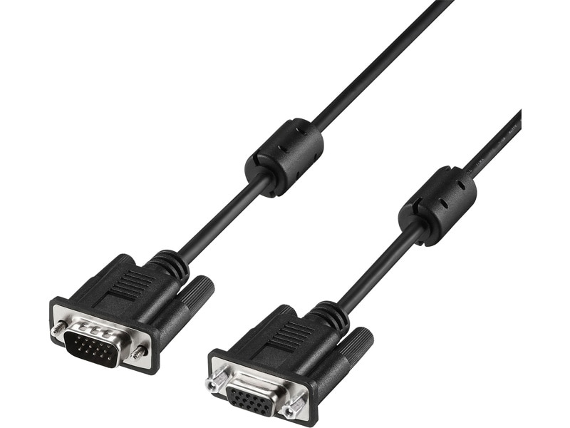 ディスプレイ延長ケーブル D-sub15pin 2m ブラック