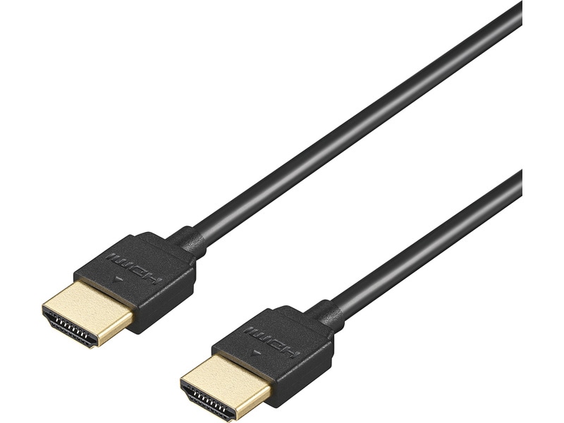 HighSpeed HDMIケーブル やわらかタイプ 1m ブラック
