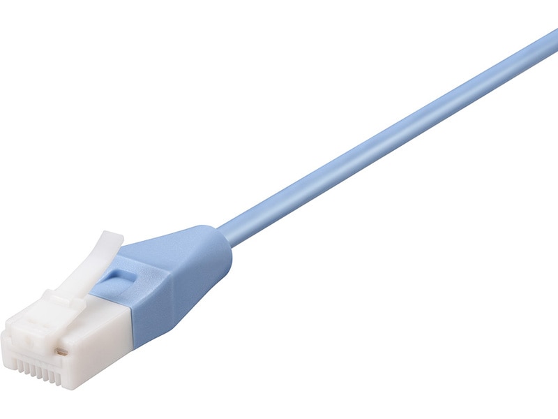 ツメ折れないCat5e LANケーブル やわらか 10m ブルー