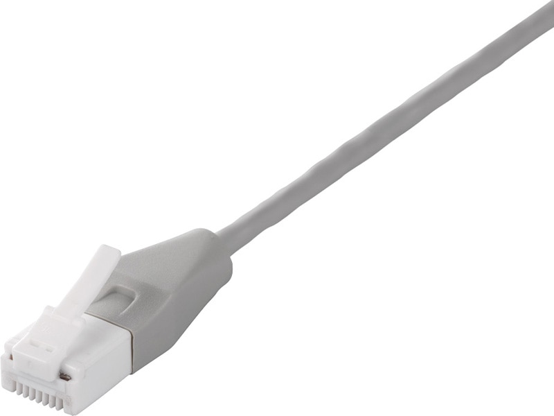 ツメ折れないCat5e LANケーブル やわらか 3m ライトグレー