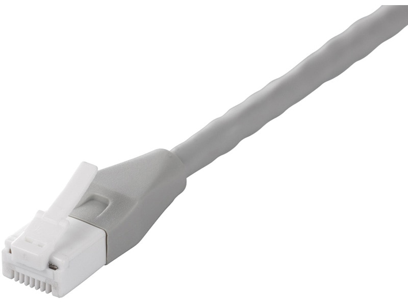 ツメの折れないCat6 LANケーブル 1m ライトグレー