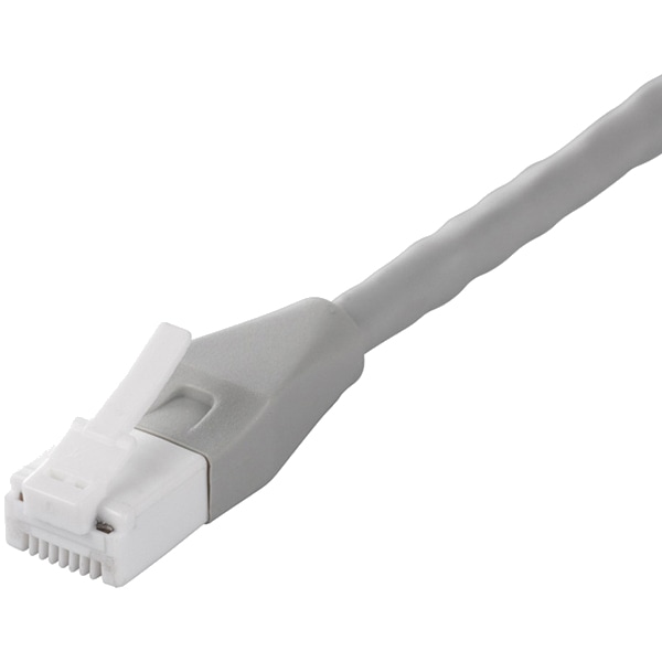 ツメの折れないCat6 LANケーブル 5m ライトグレー
