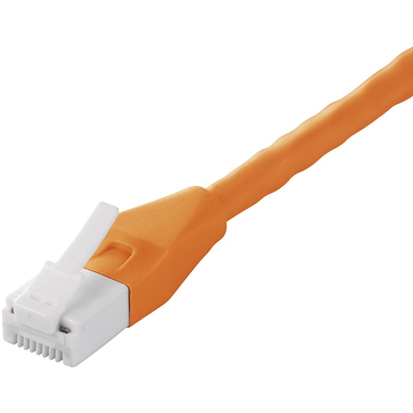 ツメの折れないCat6 LANケーブル 5m オレンジ