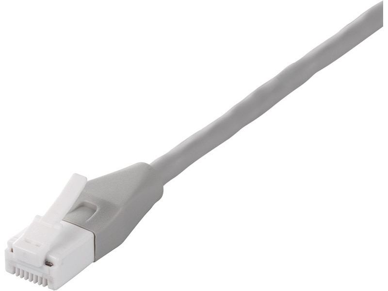 ツメ折れないCat6 LANケーブル やわらか 10m ライトグレー