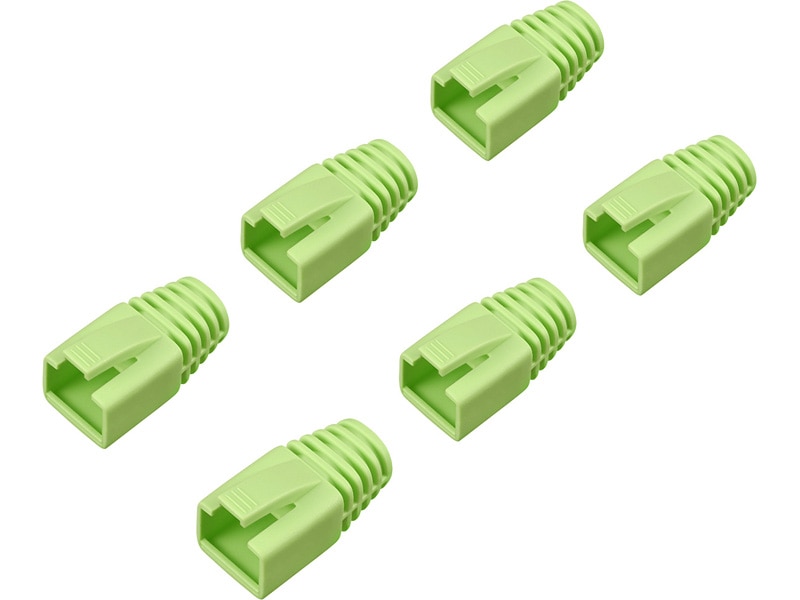 先付け用コネクター保護カバー6個入り グリーン