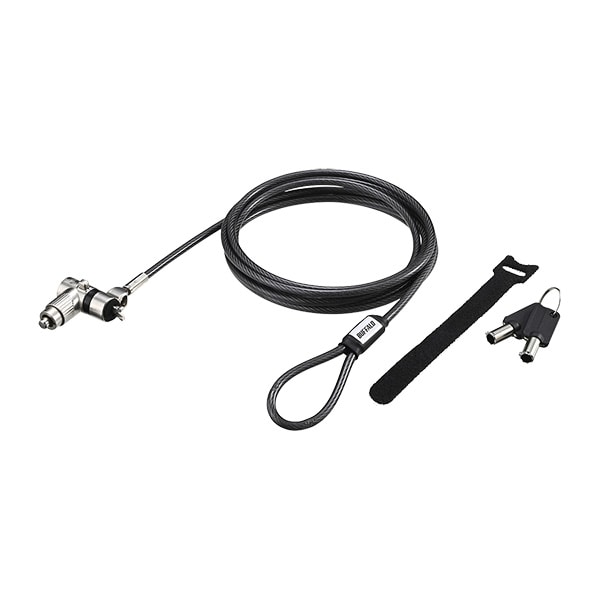 シリンダー錠タイプワイヤーロック 3種スロット対応統一キー仕様