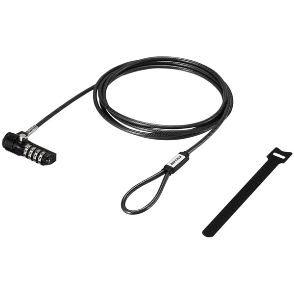 4桁ダイヤル錠+ワイヤー付