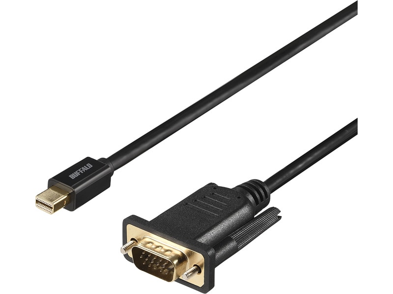 miniDP-VGA 変換ケーブル 3m ブラック