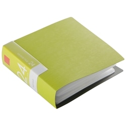 CD&DVDファイルケース ブックタイプ 24枚収納 グリーン