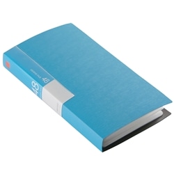 CD&DVDファイルケース ブックタイプ 48枚収納 ブルー
