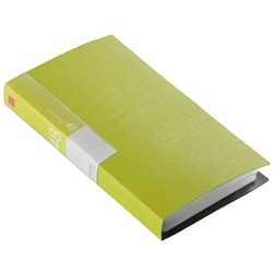 CD&DVDファイルケース ブックタイプ 48枚収納 グリーン