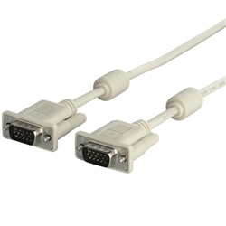 ディスプレイケーブル 極細 D-Sub15：D-Sub15 コア付 2.0m