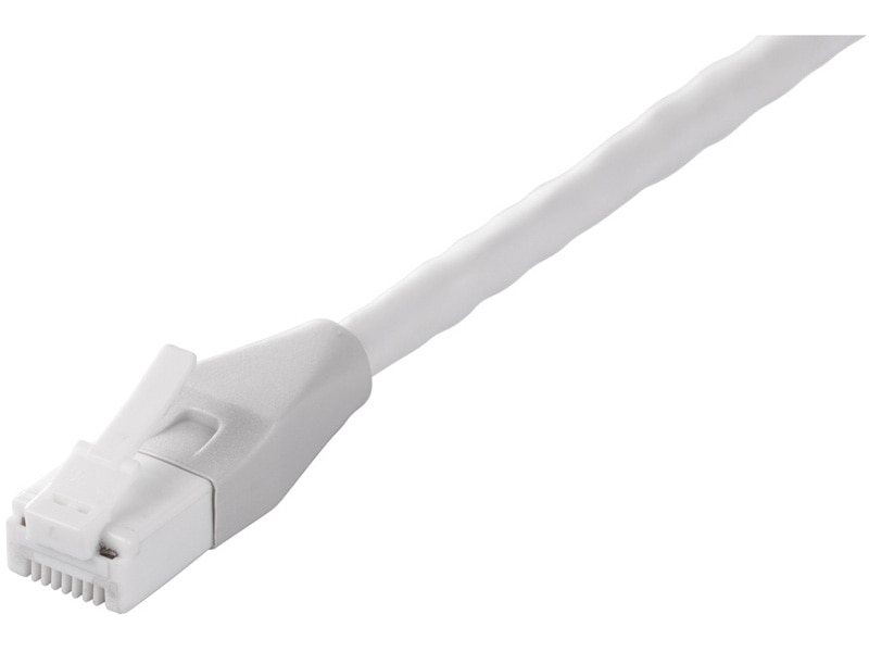 Cat6A ツメの折れないLANケーブル 標準 ストレート 1m ホワイト