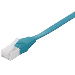 ツメの折れないLANケーブル カテゴリー6 ストレート フラット 5m グリーン