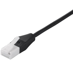 ツメの折れないLANケーブル カテゴリー6 ストレート スリム 10m ブラック