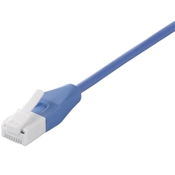 ツメの折れないLANケーブル カテゴリー6 ストレート スリム 10m ブルー