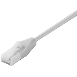 ツメの折れないLANケーブル カテゴリー6 ストレート スリム 2m ホワイト