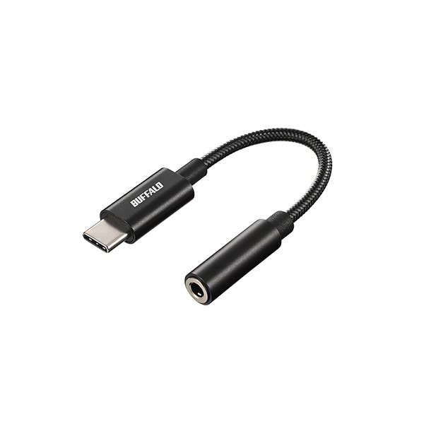 USB Type-C to 3.5mm 4極オーディオ 変換アダプター ブラック