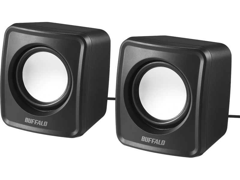 PC用スピーカー USB電源コンパクトサイズ ブラック