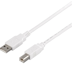 USB2.0ケーブル（A to B） 0.7m ホワイト