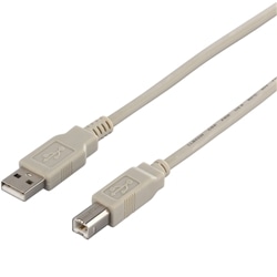 USB2.0ケーブル（A to B） 2m アイボリー