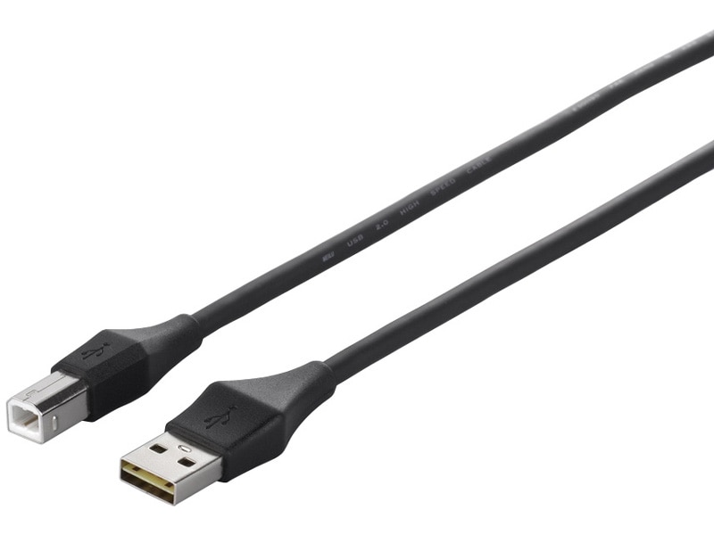 USB2.0 A to B どっちもコネクター 1.5m ブラック