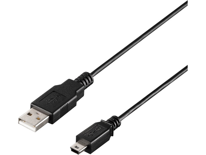 USB2.0 A to miniB環境対応ケーブル 0.5m ブラック