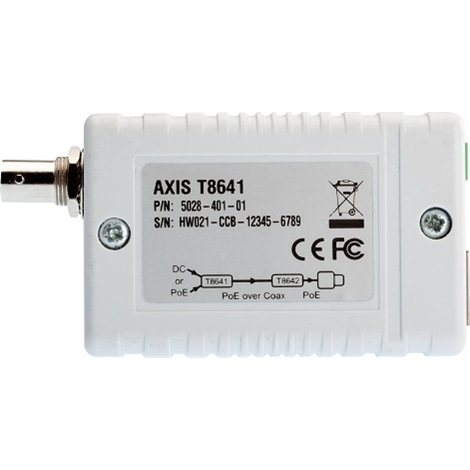 AXIS T8641 PoE+同軸変換アダプター・ベース用