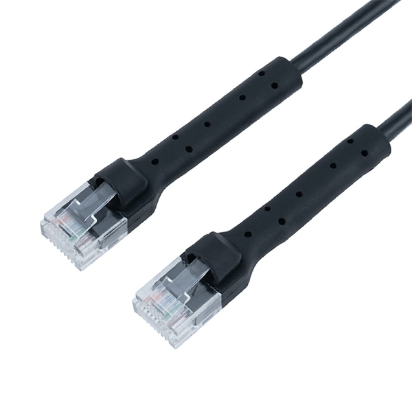 LANケーブル CAT6A カテゴリー6A 曲げて固定できる 2m ブラック