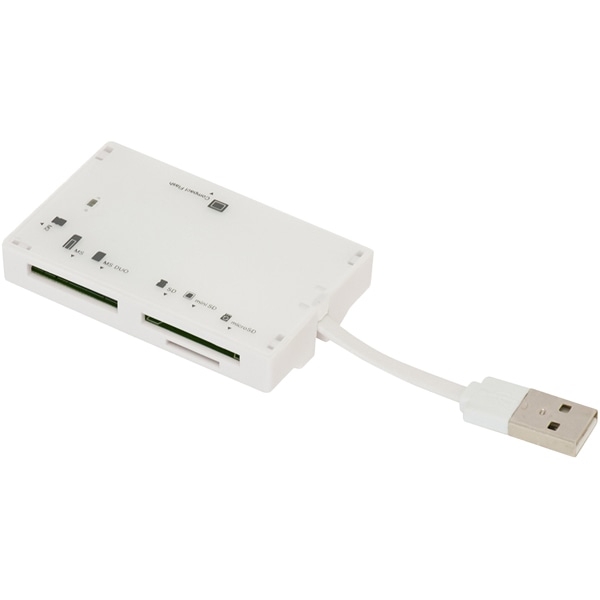 USB2.0マルチカードリーダー ホワイト