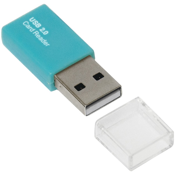 Digio2 カードリーダー ライター USB2.0 microSD ブルー
