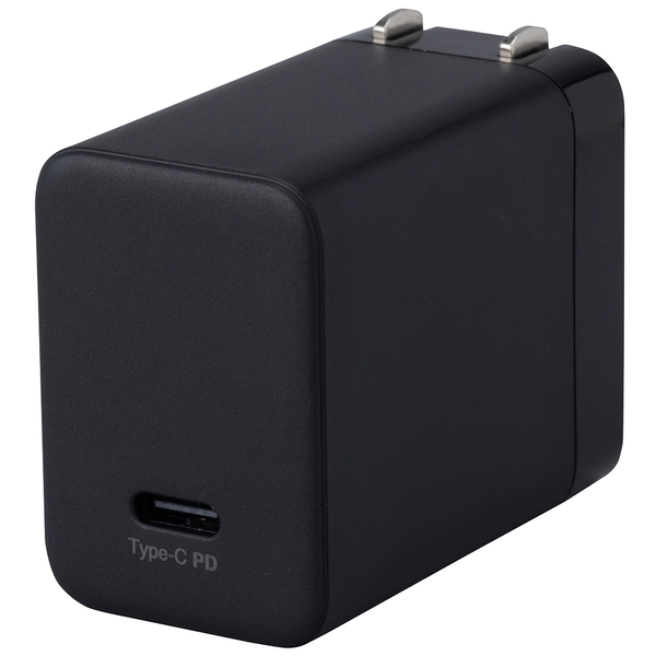 USB充電器 Type-C 1ポート GaN 65W PD充電対応 ブラック