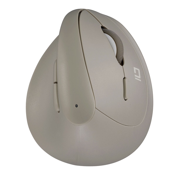 ミニ エルゴノミクス Bluetoothマウス 静音 5ボタン BlueLED グレージュ