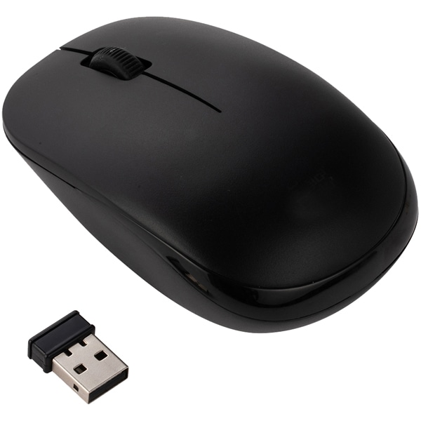 Digio2 抗菌 マウス 無線 3ボタン 光学式 ブラック