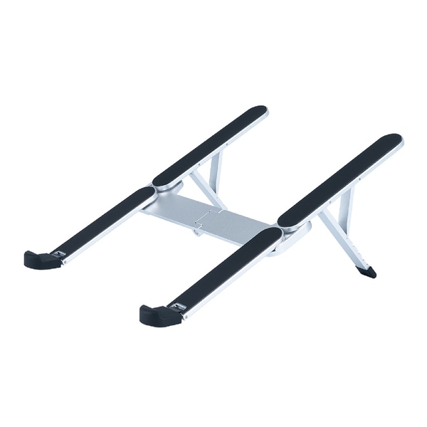 折りたたみ ノートPCスタンド 超コンパクト シルバー