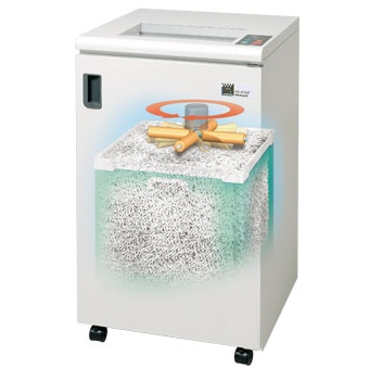 A3対応オフィスシュレッダー 屑ならし機構付 最大22枚細断